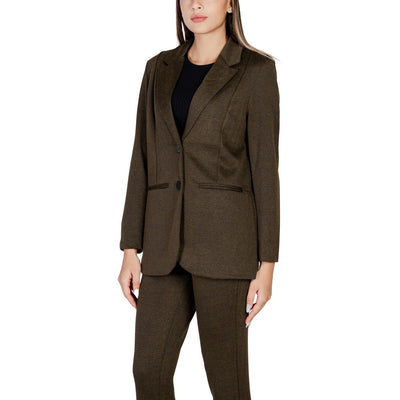 Blazer vert en polyester ICHI