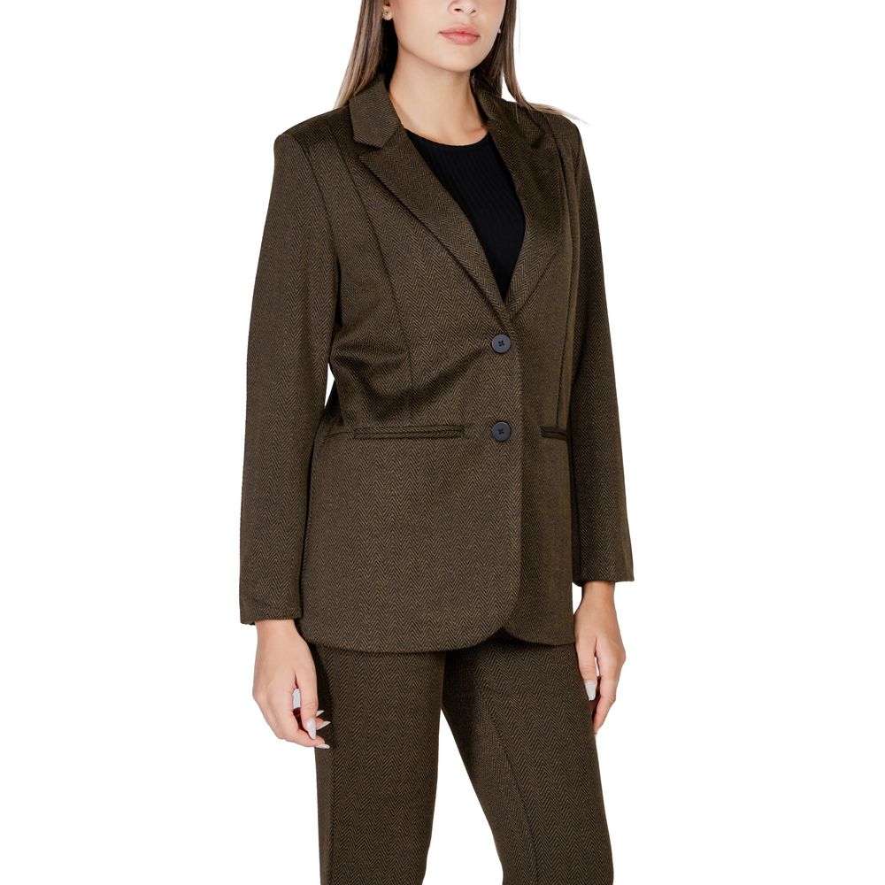 Blazer vert en polyester ICHI