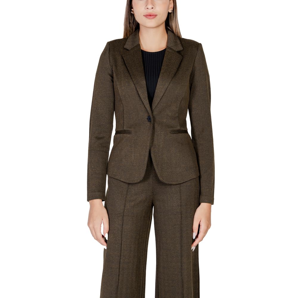 Blazer vert en polyester ICHI