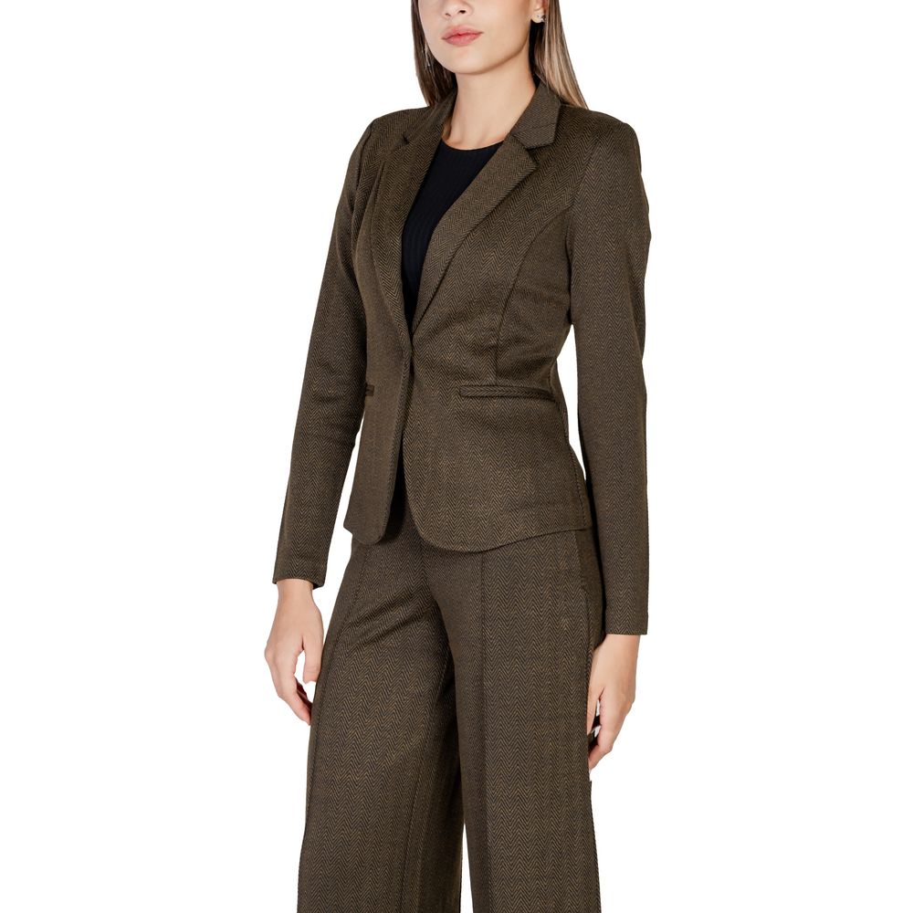Blazer vert en polyester ICHI