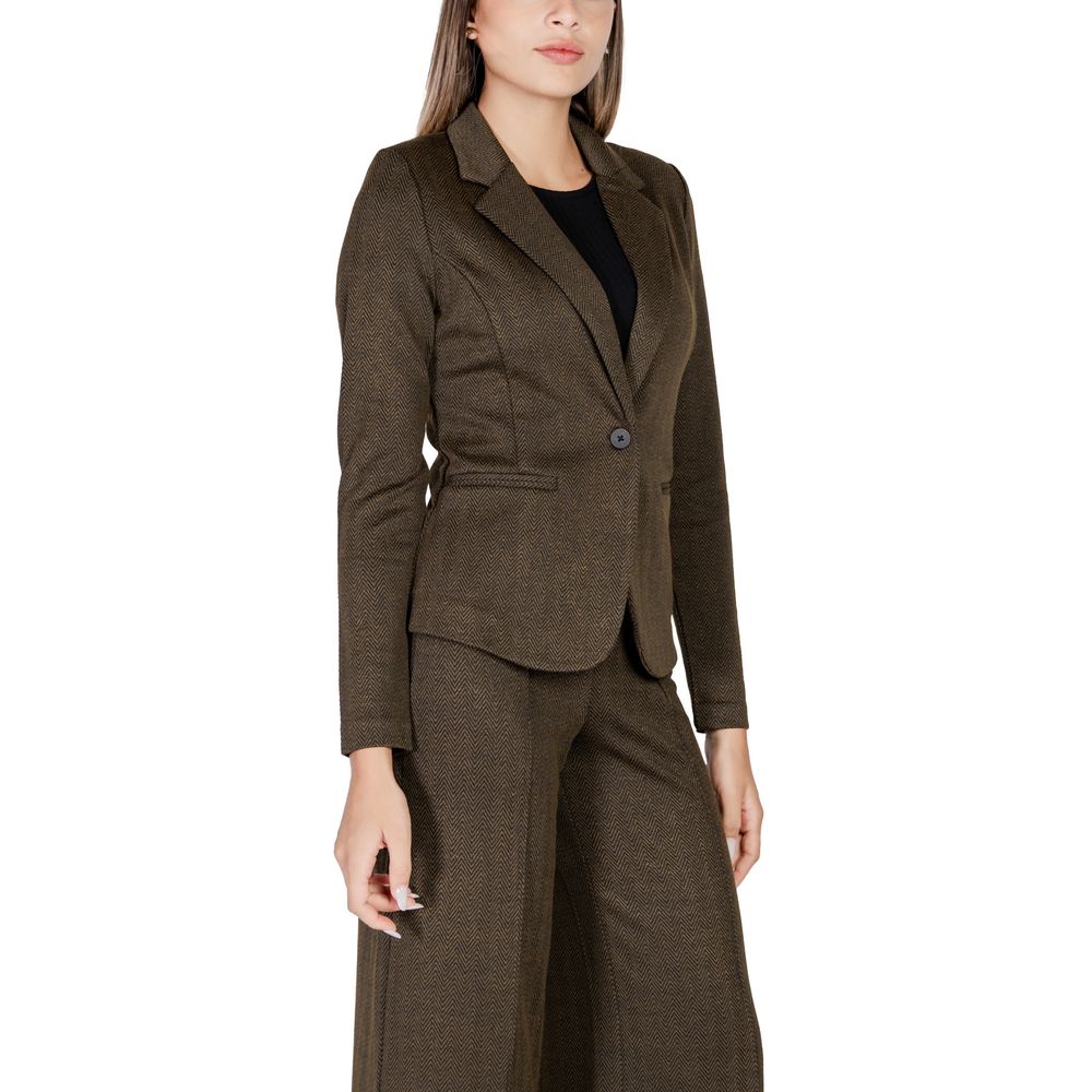 Blazer vert en polyester ICHI