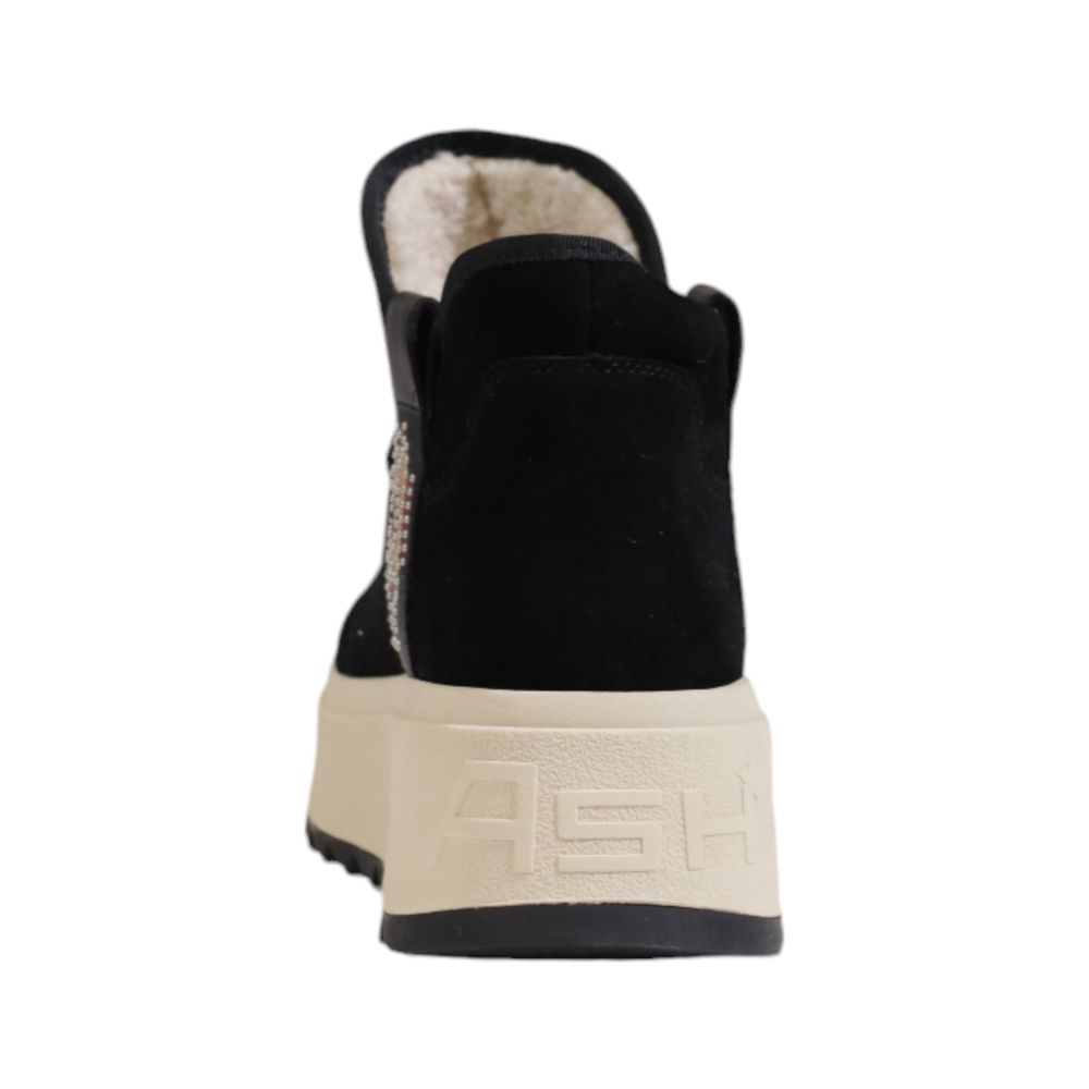 Bottines en cuir suédé noir ASH