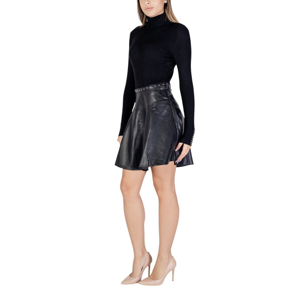 Morgan De Toi zwarte viscose midi