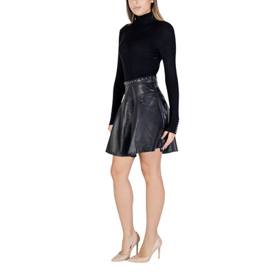 Morgan De Toi zwarte viscose midi