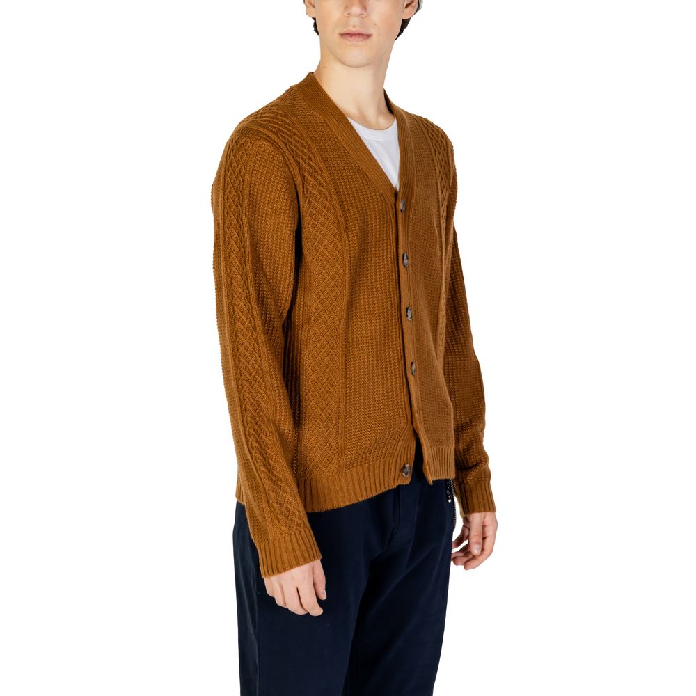 Cardigan beige en polyester Hamaki-Ho