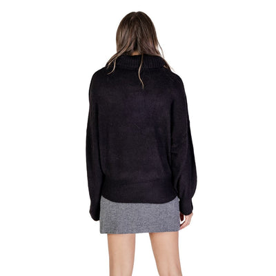 Col roulé ICHI Black Marabou