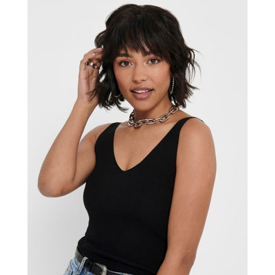 Haut et t-shirt en viscose noire Jacqueline De Yong