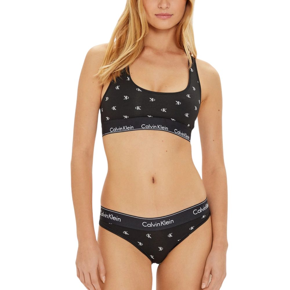 Soutien-gorge en coton noir et blanc Calvin Klein Underwear