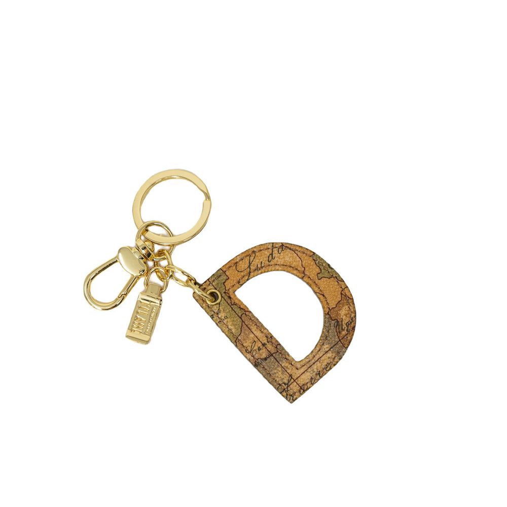 Alviero Martini Prima Classe beige lederen sleutelhanger