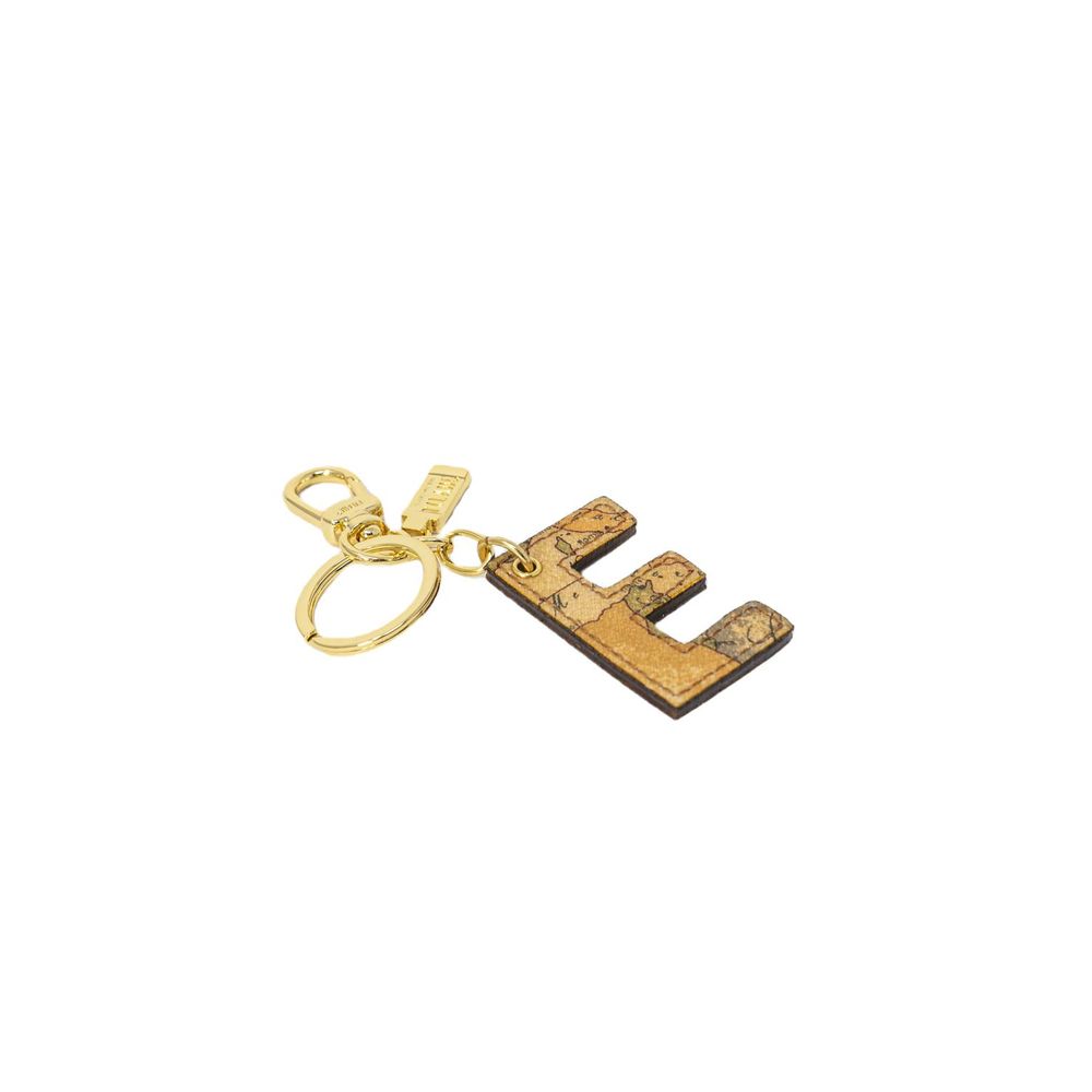 Alviero Martini Prima Classe beige lederen sleutelhanger