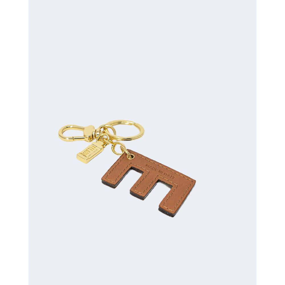 Alviero Martini Prima Classe beige lederen sleutelhanger