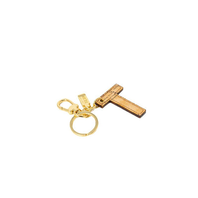 Alviero Martini Prima Classe beige lederen sleutelhanger