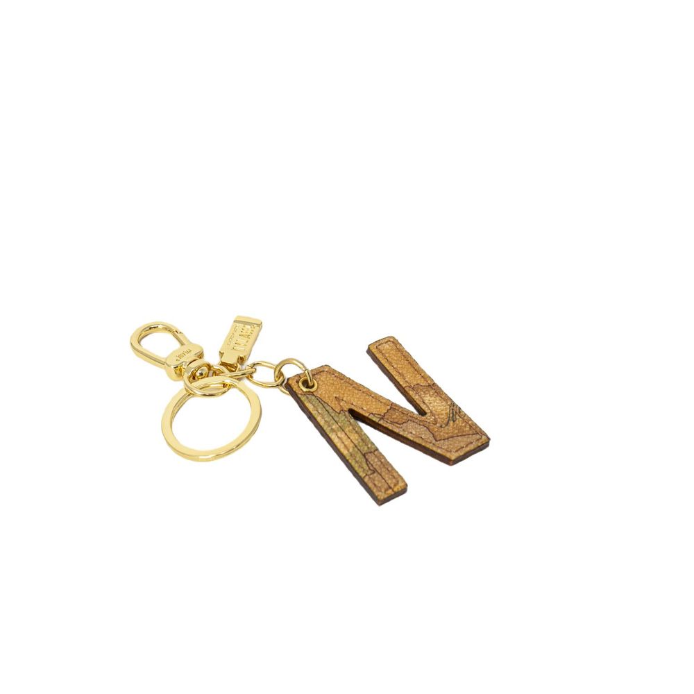 Alviero Martini Prima Classe beige lederen sleutelhanger