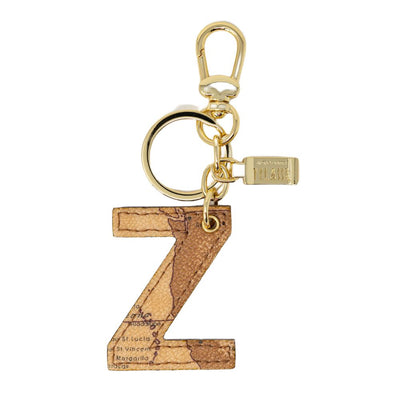 Alviero Martini Prima Classe beige lederen sleutelhanger