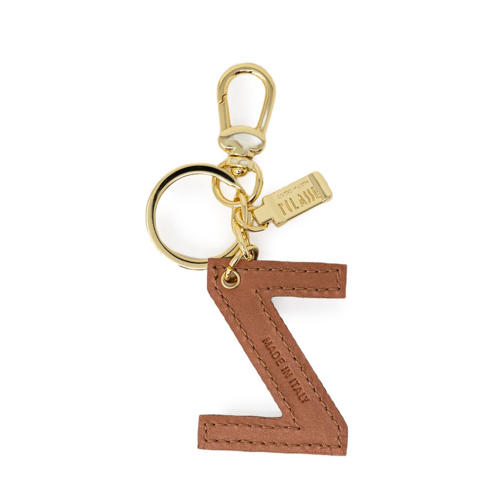 Alviero Martini Prima Classe beige lederen sleutelhanger