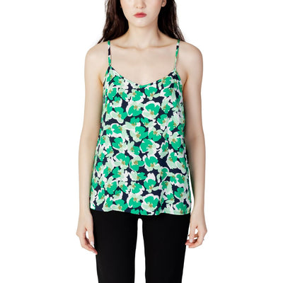 Jacqueline De Yong Groen Katoenen Tanktop