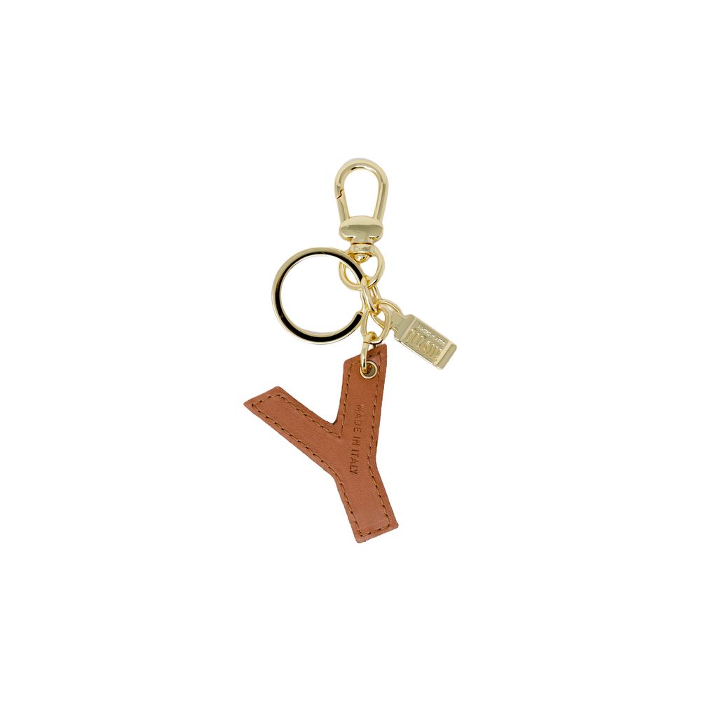 Alviero Martini Prima Classe Beige kunstleren sleutelhanger
