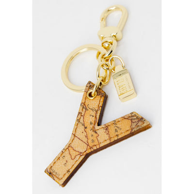 Alviero Martini Prima Classe Beige kunstleren sleutelhanger