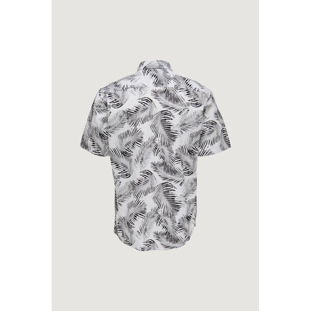 Only &amp; Sons Witte Katoenen Korte Mouw