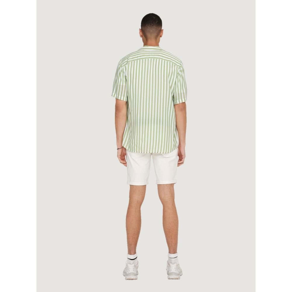 T-shirt à manches courtes en viscose verte Only &amp; Sons