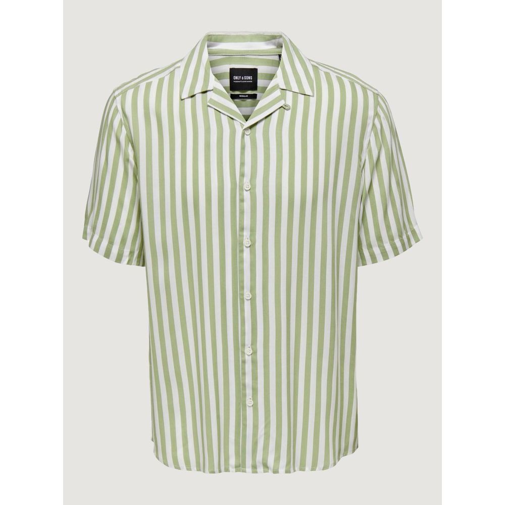 T-shirt à manches courtes en viscose verte Only &amp; Sons