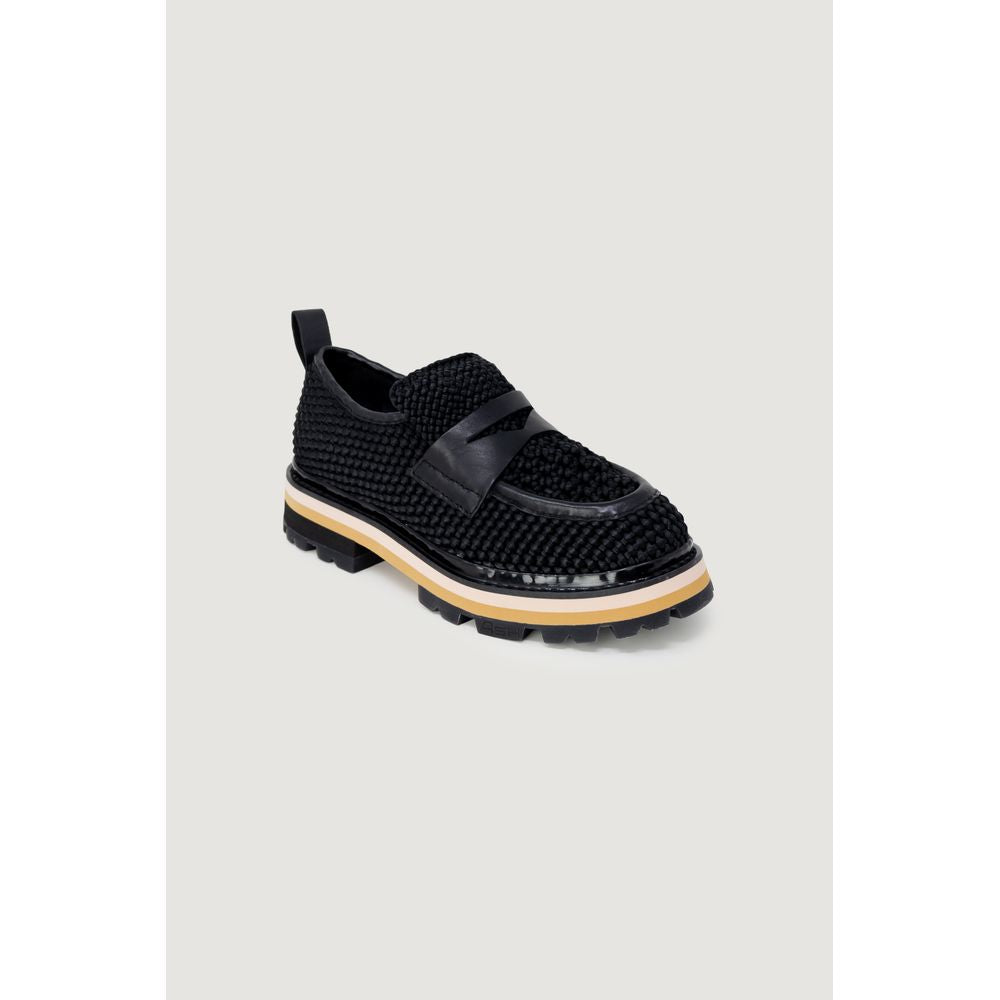 ASH Black Leather Platform