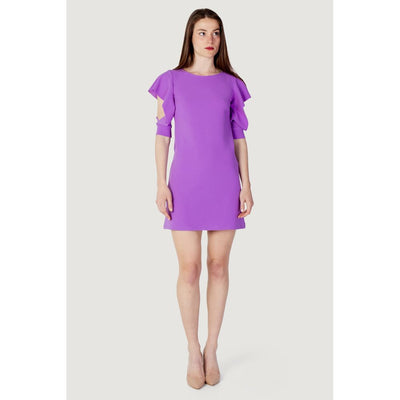 Rinascimento Purple Polyester Midi
