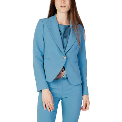 Blazer en polyester turquoise Rinascimento