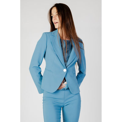 Blazer en polyester turquoise Rinascimento