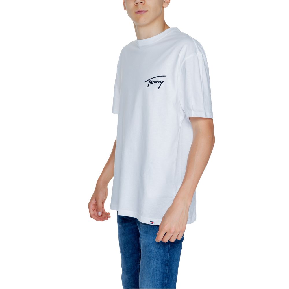 Tommy Hilfiger Jeans Wit Katoenen T-shirt