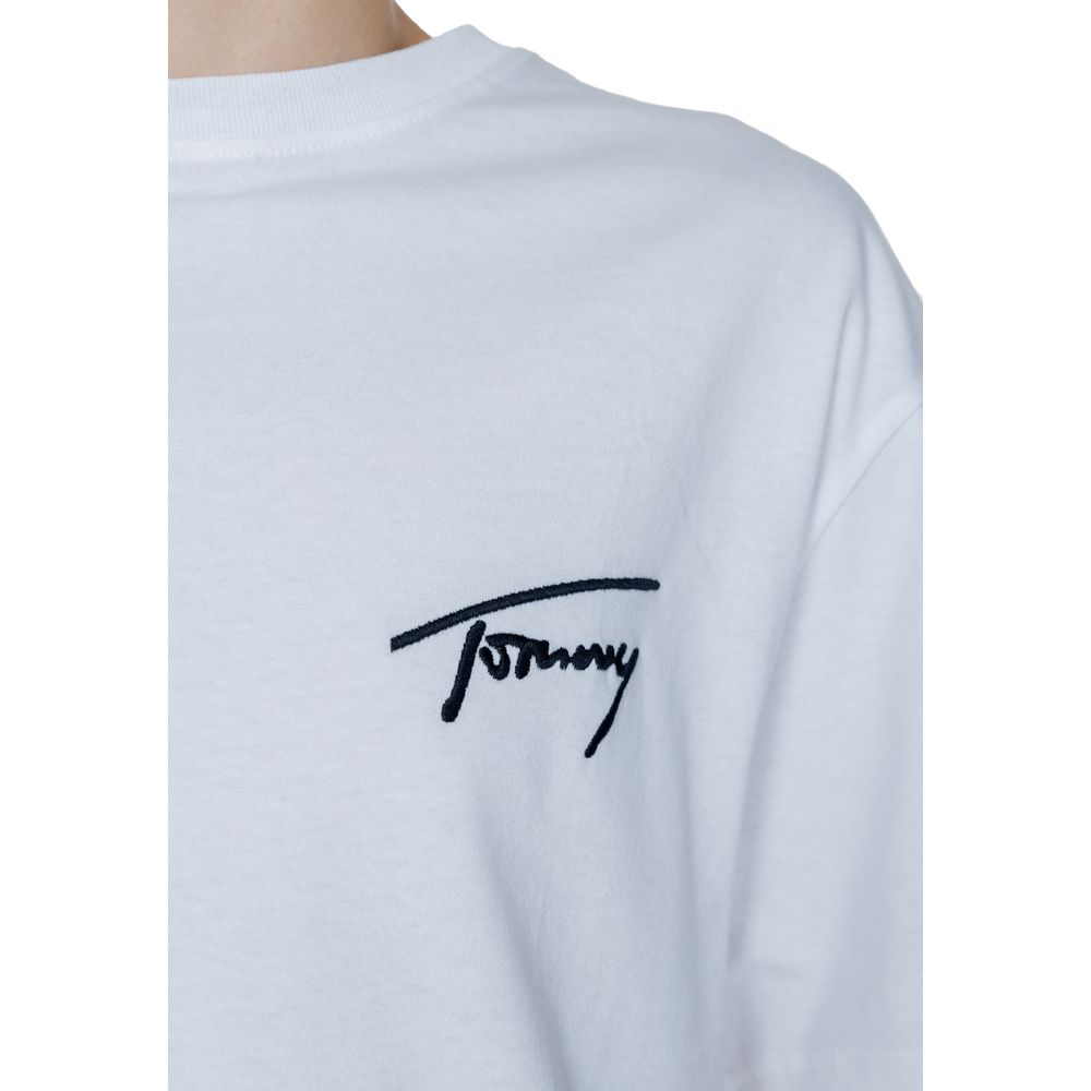 Tommy Hilfiger Jeans Wit Katoenen T-shirt