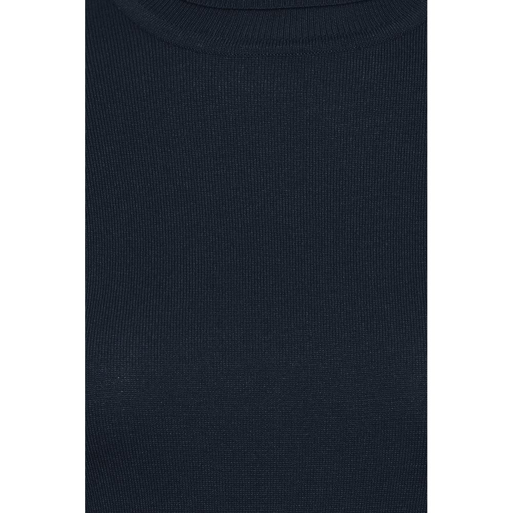 Col roulé en viscose bleu ICHI