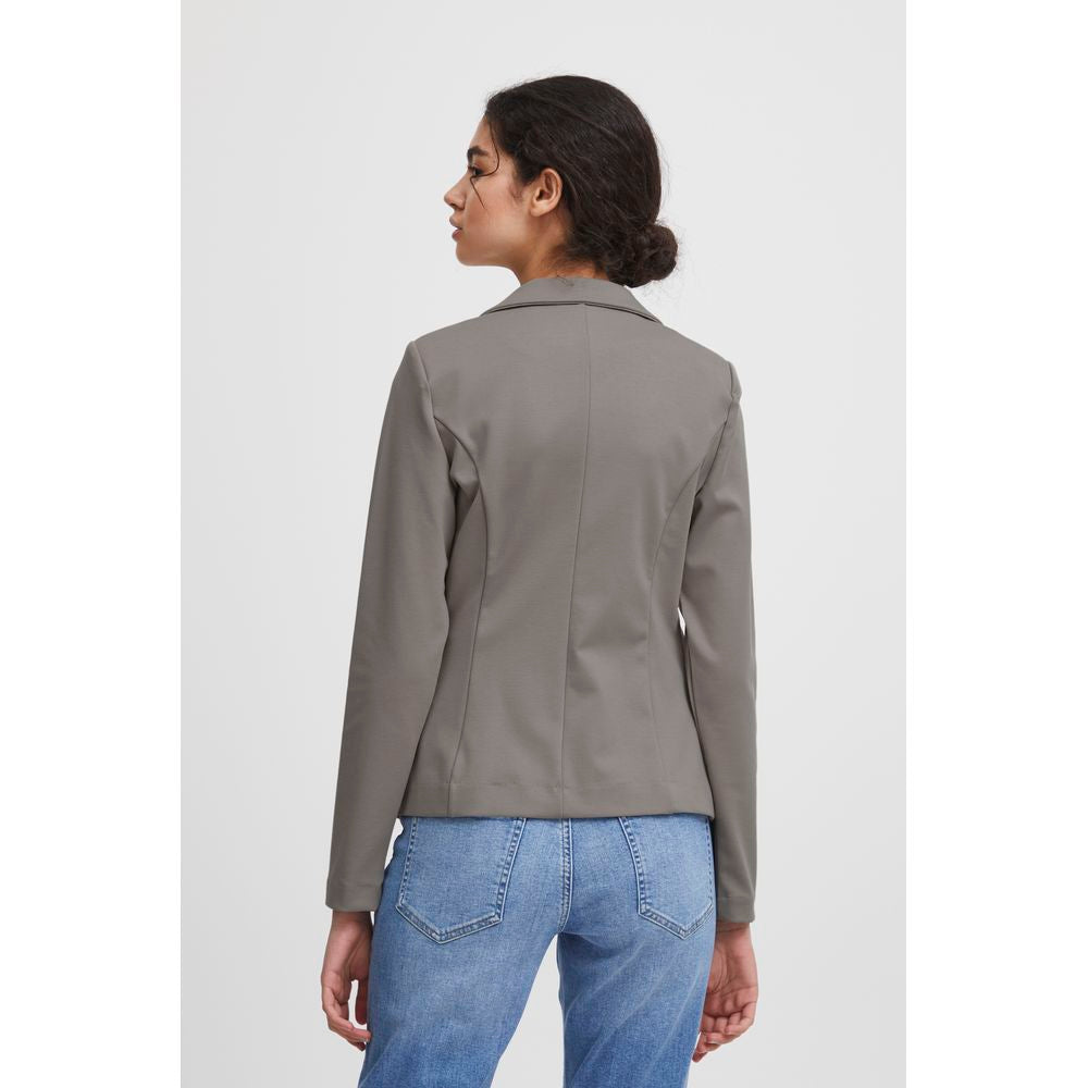 Blazer gris en polyester ICHI