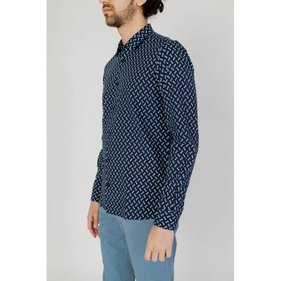 Antony Morato Blauw Viscose Shirt