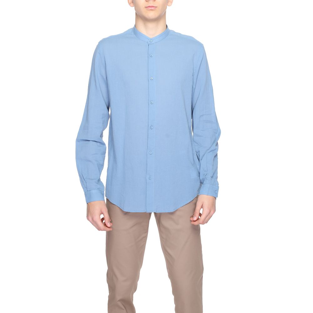 Antony Morato Blauw Katoenen Shirt