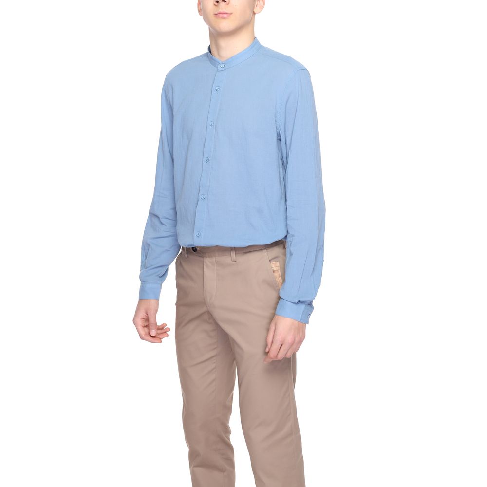 Antony Morato Blauw Katoenen Shirt