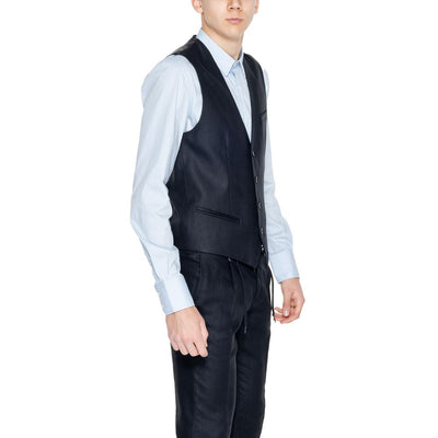 Gilet en lin noir Antony Morato