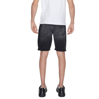 Antony Morato Black Cotton Bermuda