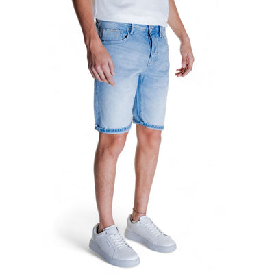 Antony Morato Light Blue Cotton Bermuda