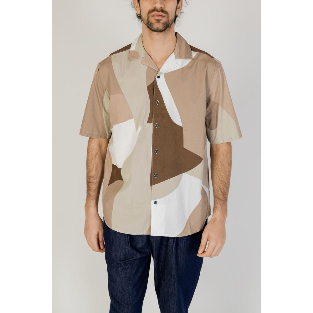 Only &amp; Sons Bruin Katoenen Korte Mouw