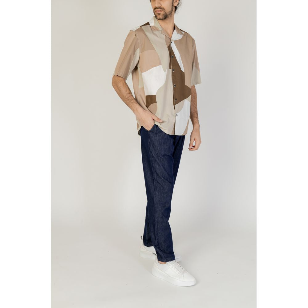 Only &amp; Sons Bruin Katoenen Korte Mouw