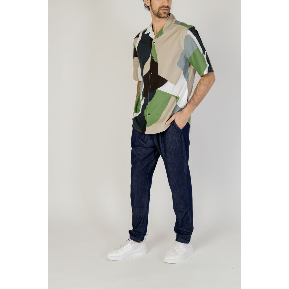 Only &amp; Sons Groene Katoenen Korte Mouw