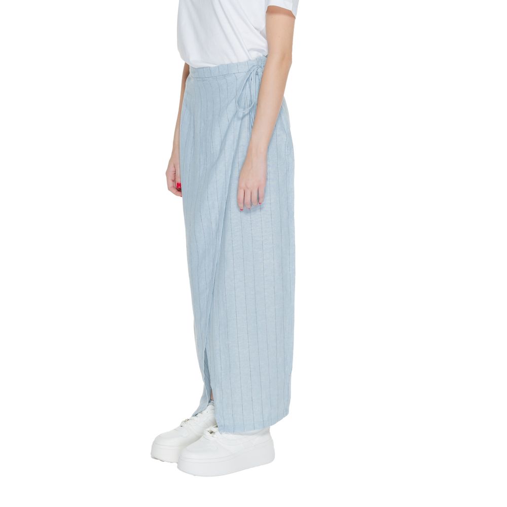 Vero Moda lichtblauwe linnen rok