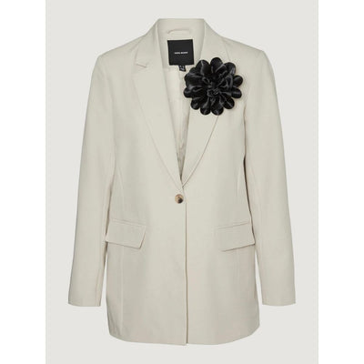Blazer beige en polyester Vero Moda