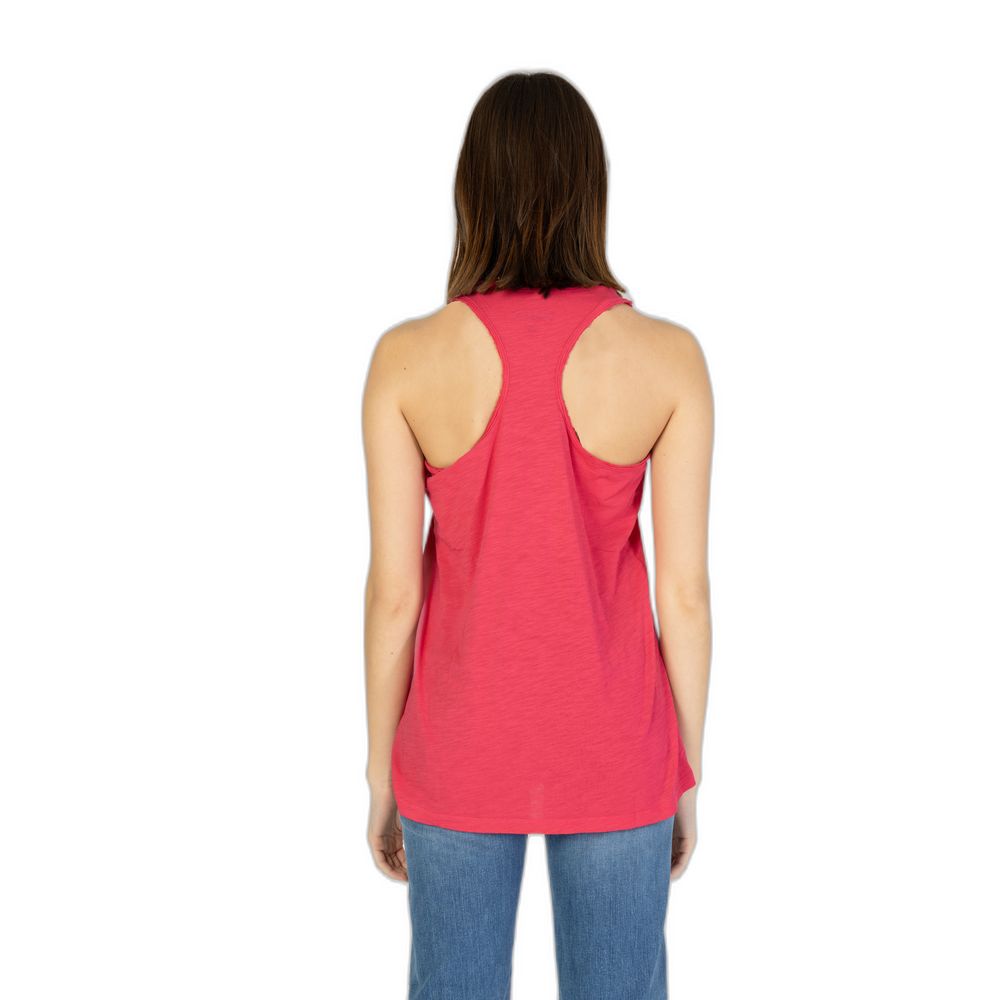 Blauer roze katoenen tanktop