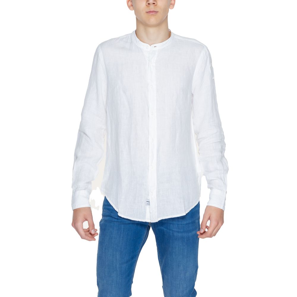 Chemise en lin blanc Blauer