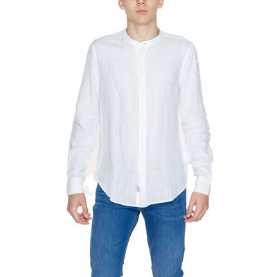 Chemise en lin blanc Blauer