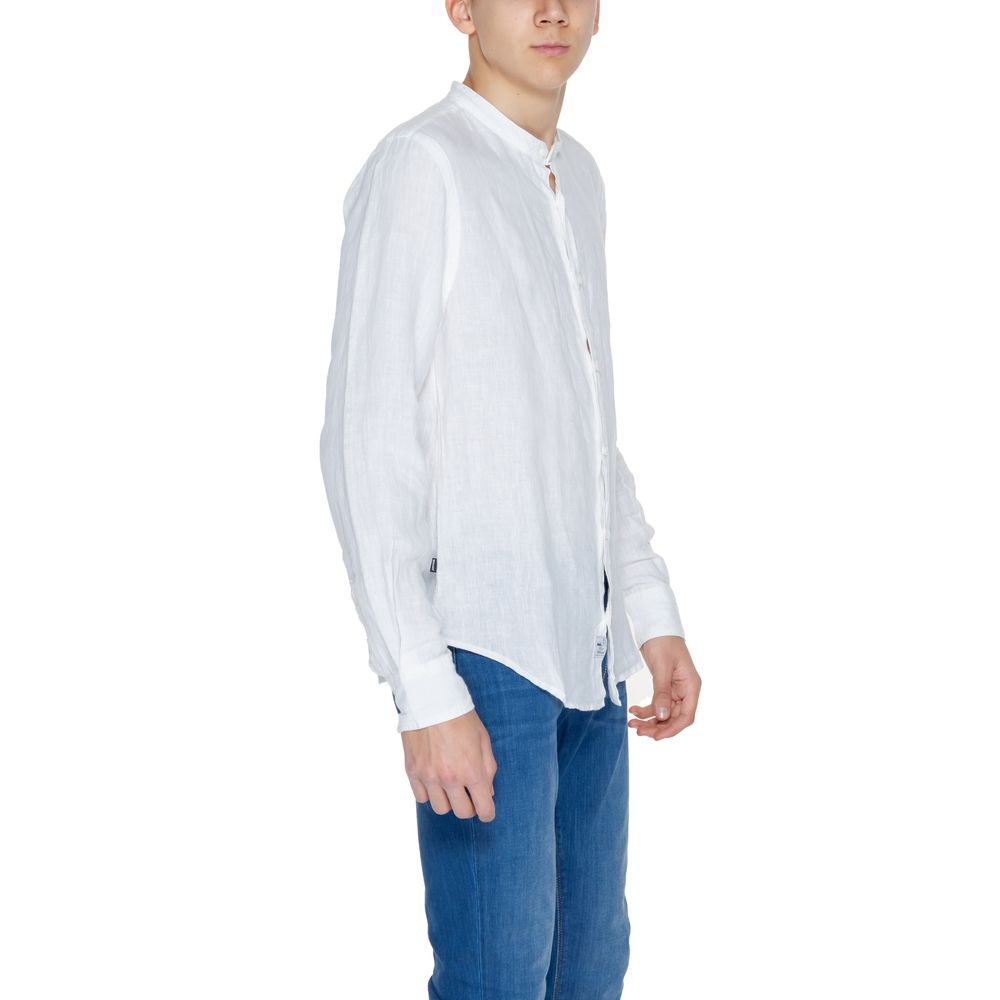 Chemise en lin blanc Blauer