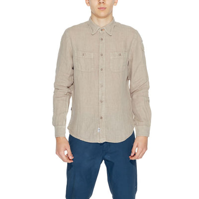 Chemise en lin beige Blauer