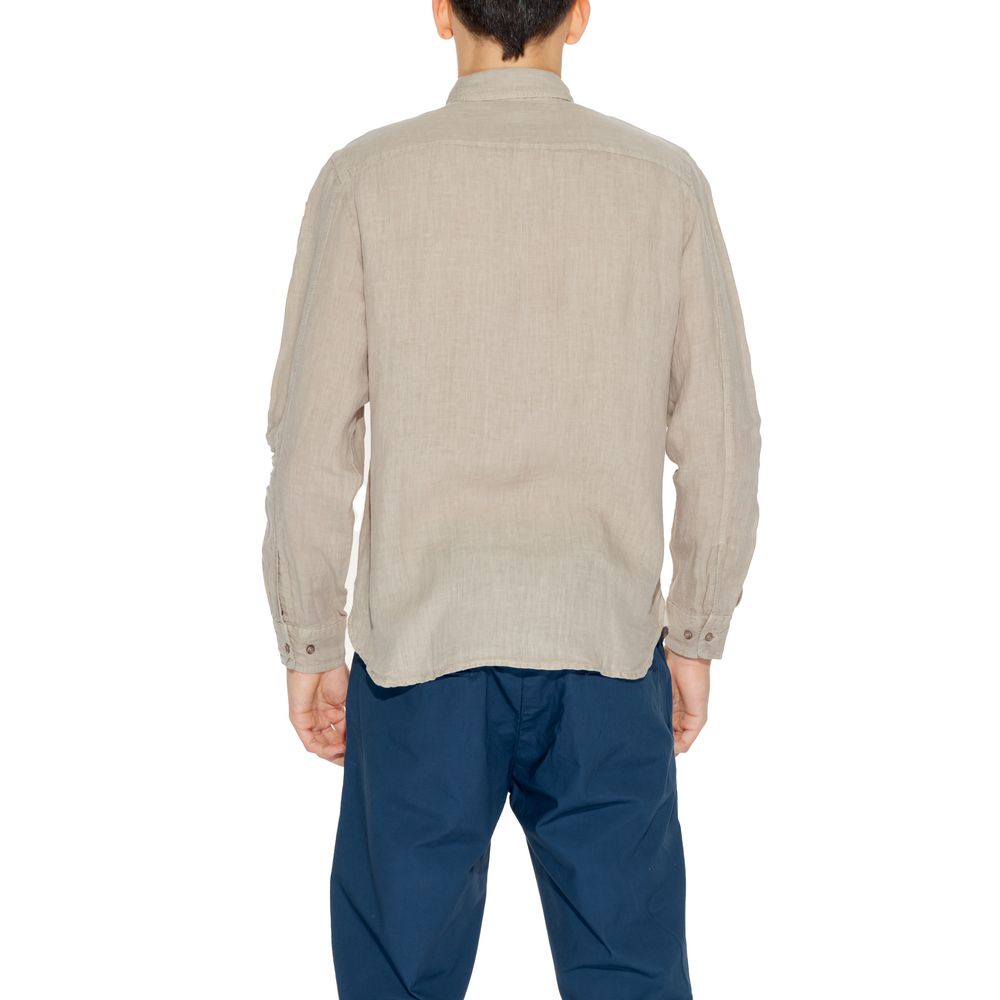 Chemise en lin beige Blauer